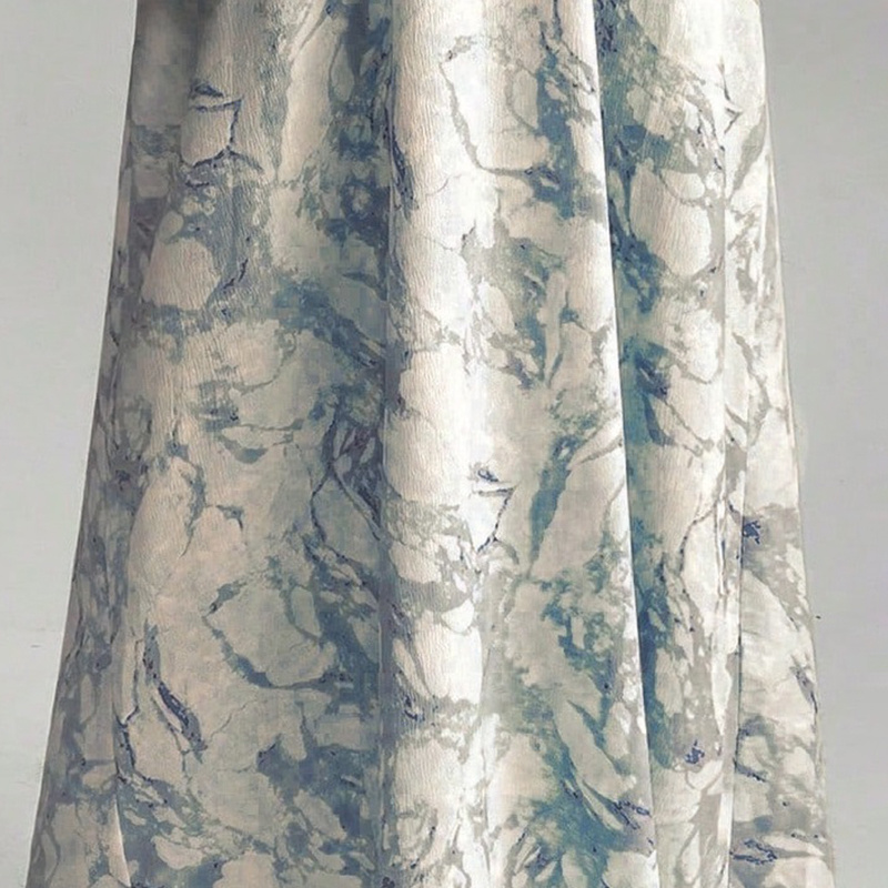 Women's Bohemian Embroidered Printed V-Neck Maxi Dress, Long Sleeve Loose Fit Casual Plus Size Dress