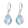 Filigree Teardrop Drop Dangle Earrings Leverback Earrings as Gifts for Women