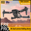 E88 Dual Camera Drone, WiFi FPV Double Folding RC Quadcopter Altitude Hold, Remote Control Toy For Beginners, Ideal Men's Gift For Outdoor Fun, Great For Christmas, Halloween, And Thanksgiving