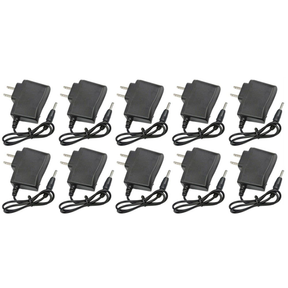 10Pcs Corded Wall Charger Home Travel AC DC Charger Power Supply Adapter US Plug