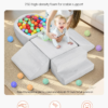 Climbing Toys 5 Piece Foam Climbing Blocks Set With Ball Pit For Toddlers