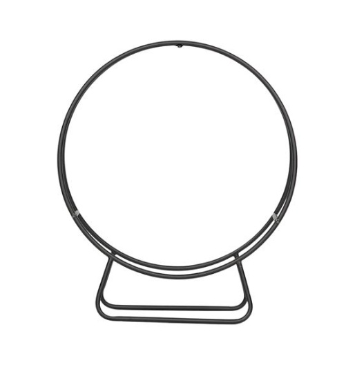 24 Inch Round Indoor Outdoor Wrought Iron Fireplace Wood Stand