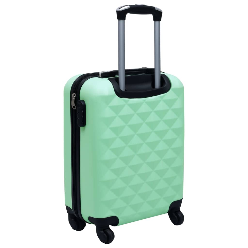 Hard Shell Trolley Set, 2 Pieces, Mint Green, ABS