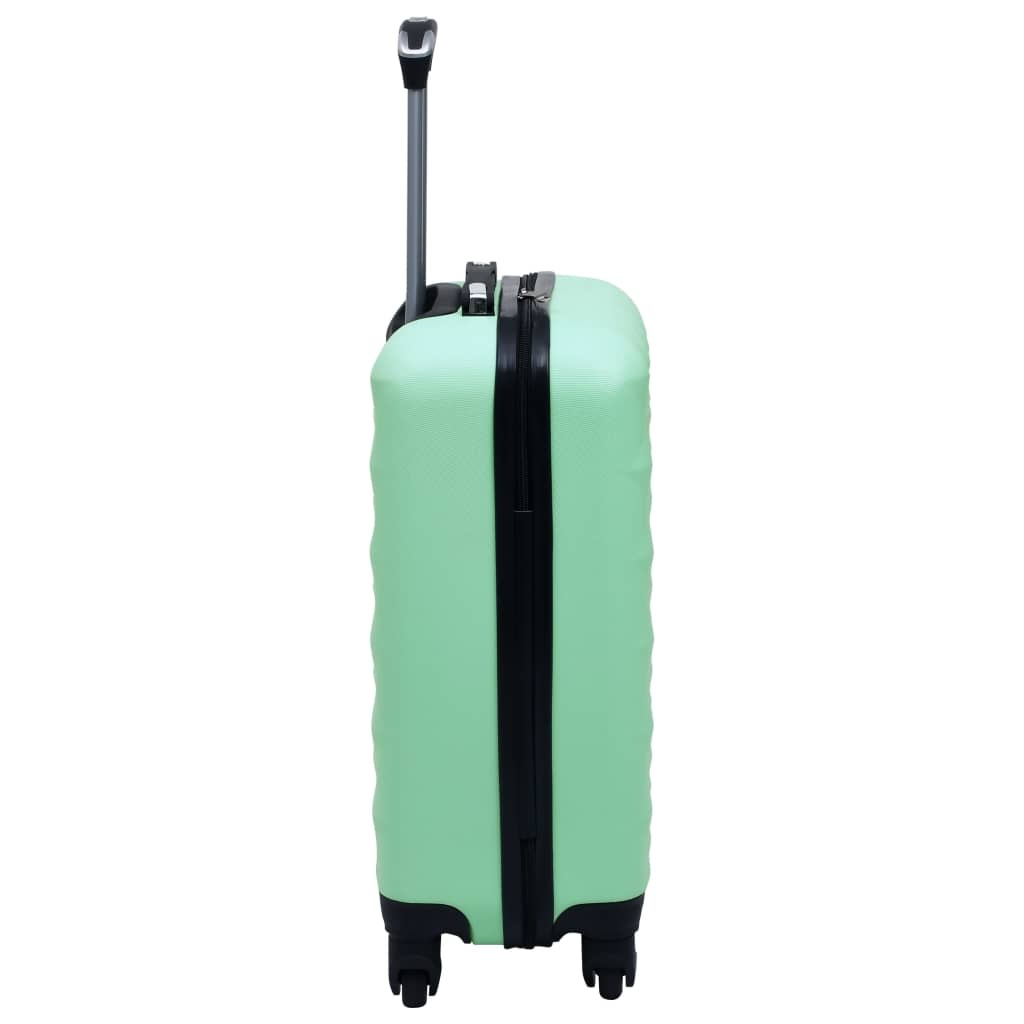 Hard Shell Trolley Set, 2 Pieces, Mint Green, ABS