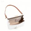 Plain Cross Body Bag-White 2048