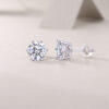 Years Quiet Good Luxury Fashion Diamond Earrings Stud Mosan Diamond Silver Jewelry