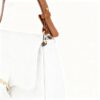 Plain Cross Body Bag-White 2048