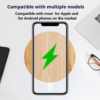 Bamboo Vertical Wireless Charging, Home, Office, Travel Universal, Dual-coil Design, Horizontal And Vertical Screen Can Be Charged, Compatible With All Kinds Of Wireless Charging Equipment