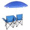 Outdoor Beach Fishing Chair With Umbrella In Blue