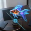 3D Hologram Fan Naked-eye Projector Holiday Gifts, Holiday Lighting, Party Lighting
