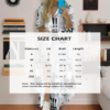 Women's Long Sleeve Newspaper Print Shirt Dress Button Down Casual Long Dress