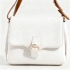 Plain Cross Body Bag-White 2048