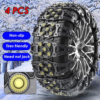4pcs Universal Snow Chains Auto Traction Aid Ice Tire Spikes Winter Snow Chain