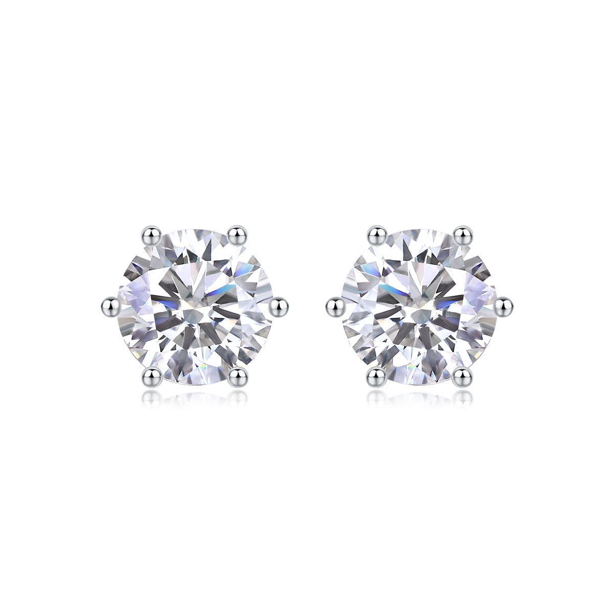 Years Quiet Good Luxury Fashion Diamond Earrings Stud Mosan Diamond Silver Jewelry