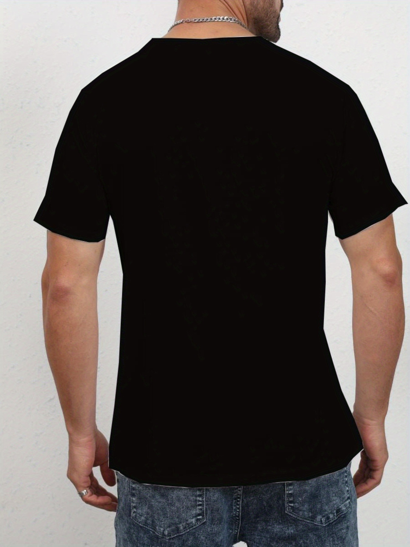 Paris Printed Men's Round Neck Fashionable Short Sleeved Sports T-shirt, Comfortable And Diverse, Suitable For Summer And Spring, Sporty Style, Comfortable And Versatile, As A Gift