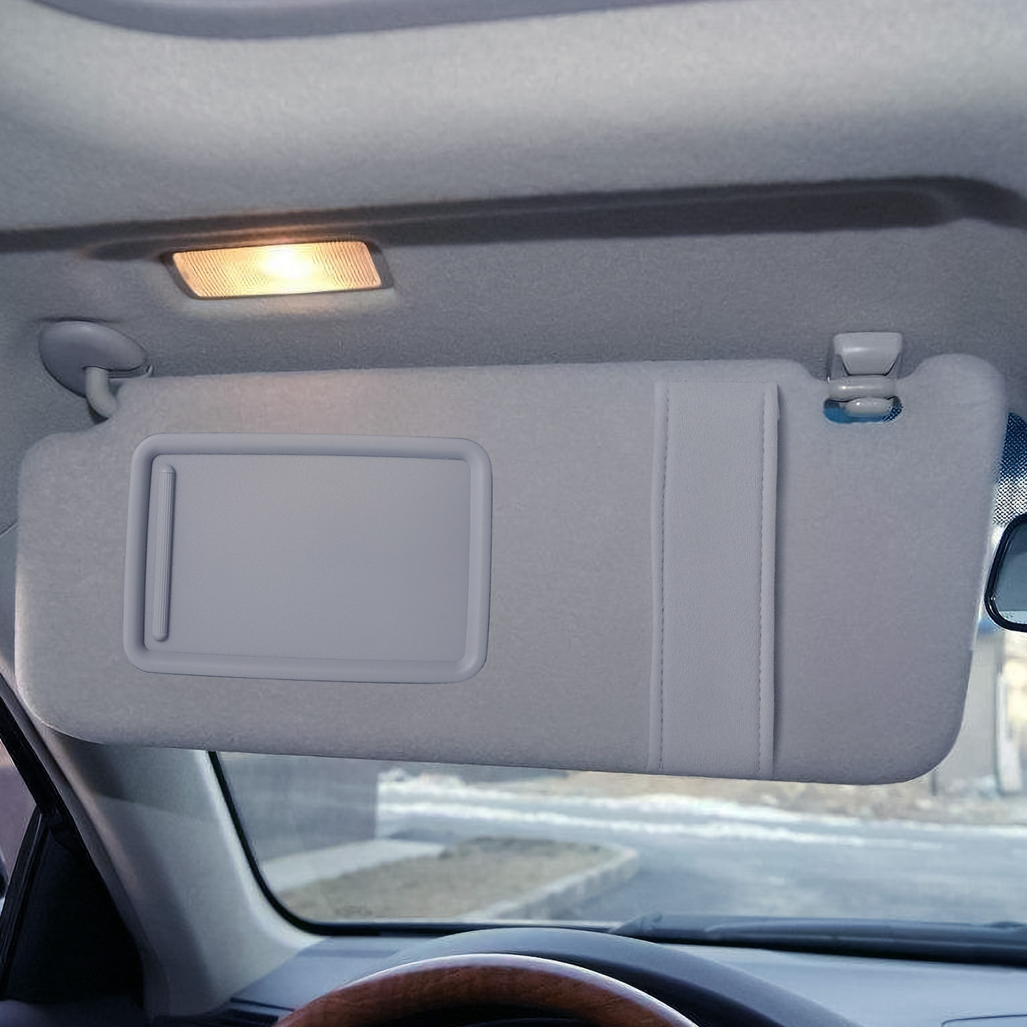 1Pc Auto Sun Visor Left Driver Side Car Sun Visor Fits 2007-2011 Camry Without Sunroof Vanity Light