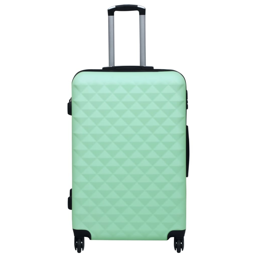 Hard Shell Trolley Set, 2 Pieces, Mint Green, ABS