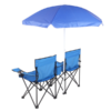 Outdoor Beach Fishing Chair With Umbrella In Blue
