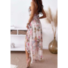 Women's Spaghetti Strap V-Neck Floral Sundress Flowy Fairy Style Summer Dress