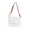 Plain Cross Body Bag-White 2048