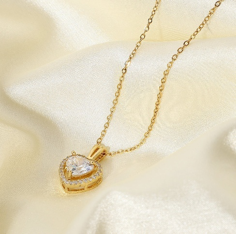 Exquisite Women's Wedding Jewelry Stainless Steel Gold