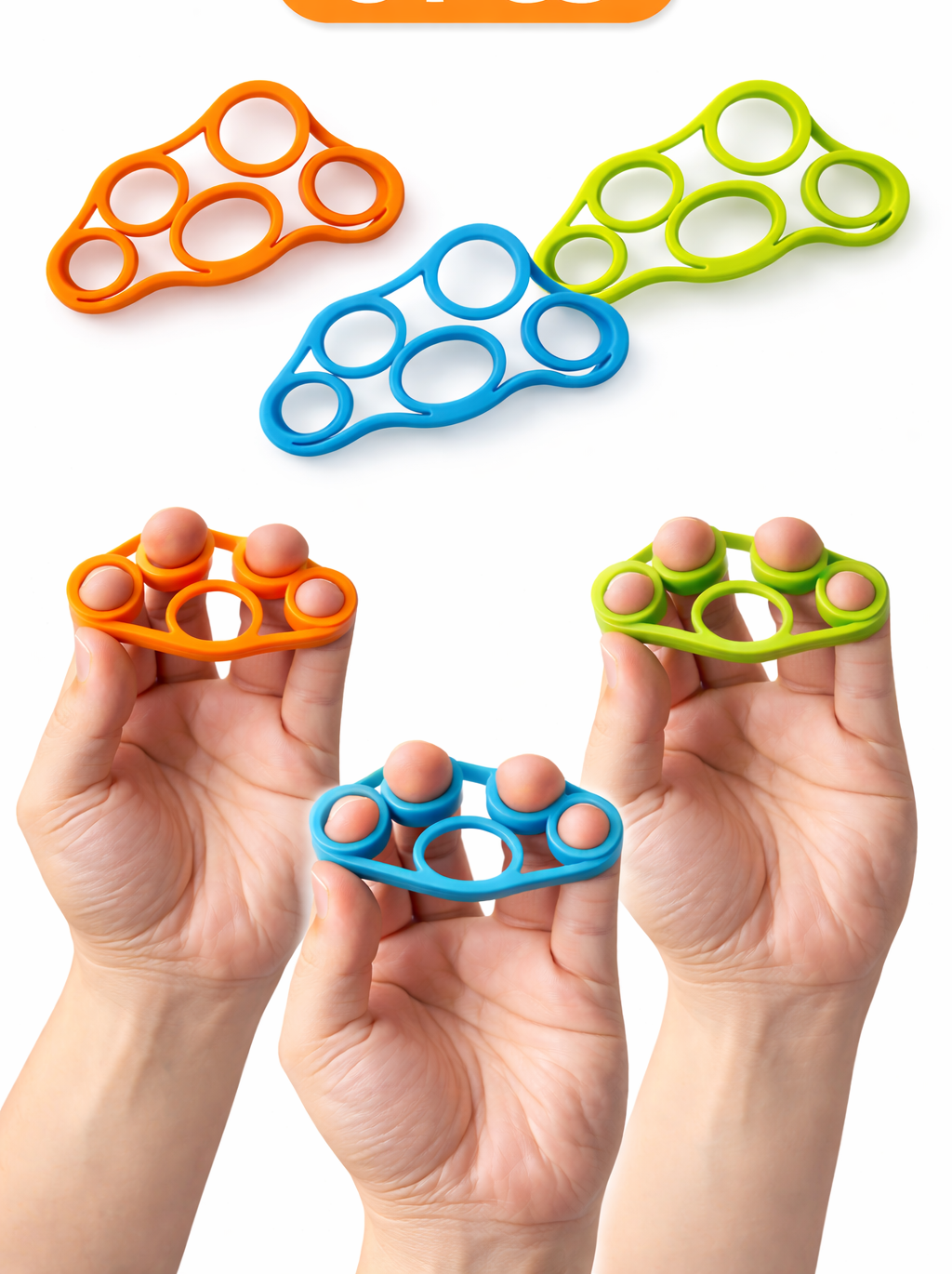 Hand Grip Strengthener & Finger Exerciser Set – Finger Stretcher & Forearm Grip Trainer for Wrist, Hand & Carpal Tunnel Relief – Strength Training for Men & Women