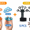 Hand Grip Strengthener & Finger Exerciser Set – Finger Stretcher & Forearm Grip