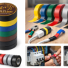 AN-Prime PVC Electrical Insulation Tape Set – 6 Color Multi-Pack (Yellow, Blue, Green, Red, Gray, Black) | Heavy-Duty, Color Coding & DIY Use