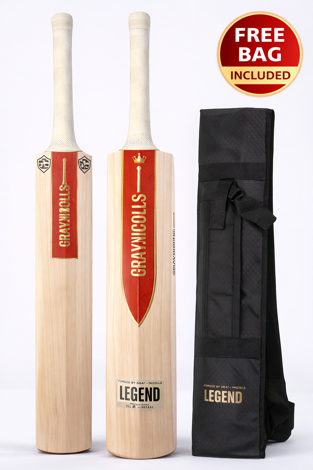 Master Crafted Player Grade Willow Cricket Bat – 7–10 Grains | Extended Power Zone | 9-Piece Treble Spring Handle | Professional Leather Ball Bat