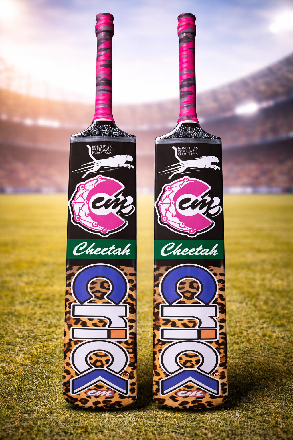 Cheetah Cric Wood Cricket Bat – Heavy-Duty Tape Ball Light Weight Bat for Powerful Shots