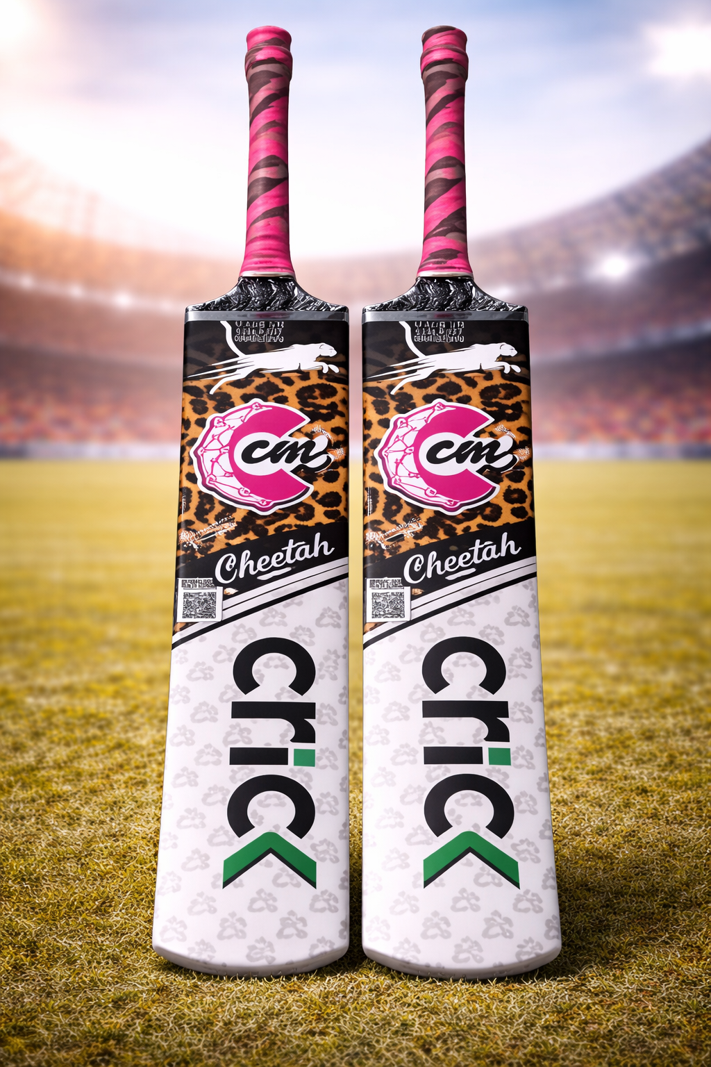 Cheetah Cric Wood Cricket Bat – Heavy-Duty Tape Ball Light Weight Bat for Powerful Shots