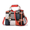 Checkered Design Women's Bag - Satchel Portable Shoulder Crossbody Handbag-Latest Design-Free Shipping