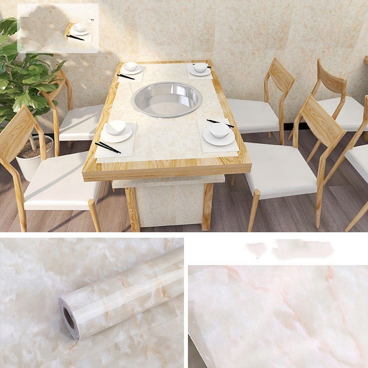 Thickened Marble  Wall Paper for Kitchen Countertops, Backsplash, Bathroom & Home Déco