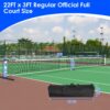 AN-Prime 1Set Portable Pickleball Net Set 22ft Regulation Size Net Pickle Ball Net System With 4 Pickleballs 4 Paddles Carrying Bag For Driveway Yard
