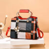 Checkered Design Women's Bag - Satchel Portable Shoulder Crossbody Handbag-Latest Design-Free Shipping