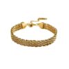 Women's Chain Bracelet Business Casual Golden Silver Metal Bracelet Jewelry