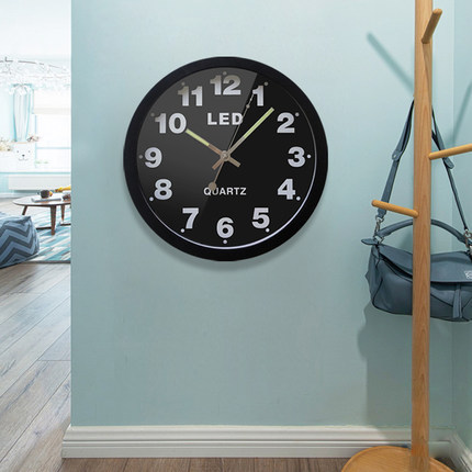 Luminous wall clock living room-Elegant Design