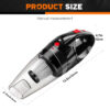 AN-Prime Mini Cordless Vacuum Cleaner Car Handheld Vacuum Power Suction USB Rechargeable