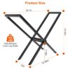 1Pc Firewood Log Rack 220LBS Steel Wood Lumber Storage Stacking Rack X Shape Storage Holder For Fireplace Firepit-Latest Design