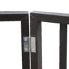 Pet Gate - Dog Gate For Doorways, Stairs Or House - Freestanding, Folding, Brown, Arc Wooden-Nice Design