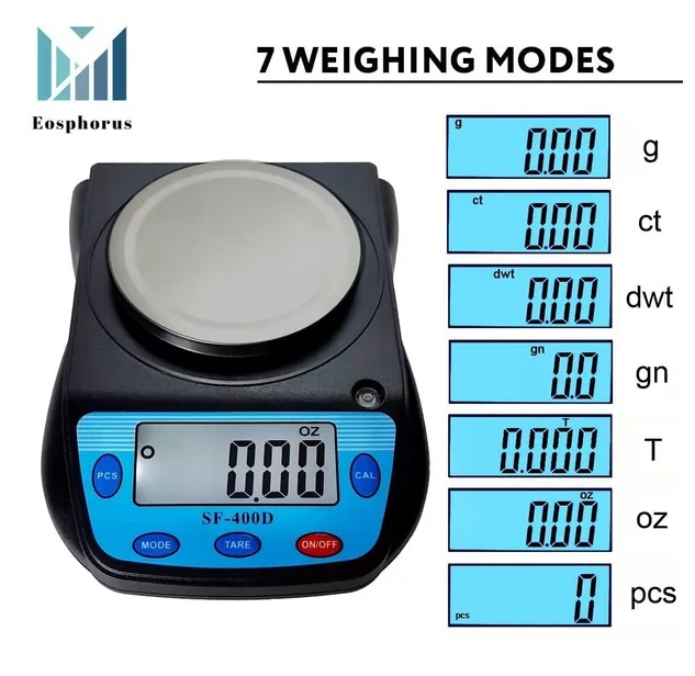 AN-Prime Ounce Carat And Gram Scale 0.01g Accuracy Electronic Scale Science Digital Scale Lab Balance LCD