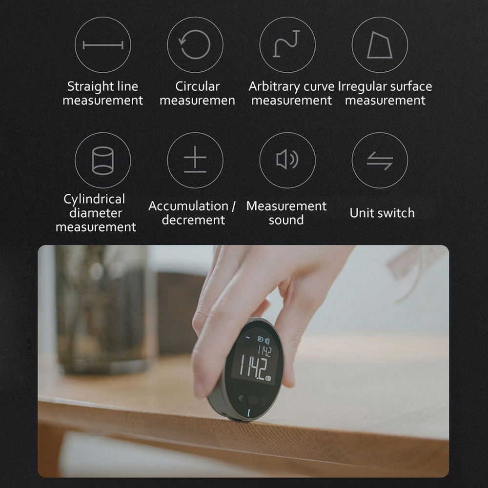 Electronic Measuring Ruler Tape Measure High Definition Digital LCD High Precision Electronic Measuring Ruler Tool
