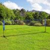 AN-Prime SPORTNOW 4m Badminton Net, Height Adjustable Outdoor Sports Net, With Carry Bag, For Tennis, Pickleball, Volleyball, Blue