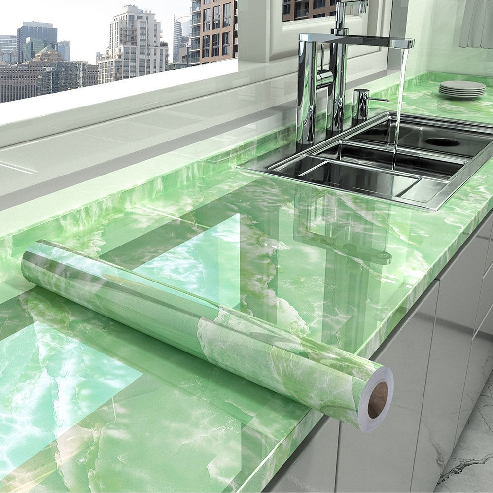 Kitchen Renovation Self-adhesive Cabinets Range Hood Thick Wallpaper, Kitchen, Counterpart, Wall and Table Decoration