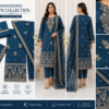 Elegant Pakistani/Indian Style Unstitched Lawn Suit for Women-3 PCS  Embroidery Suit