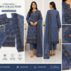 Elegant 3-piece embroidered lawn suit featuring premium fabric, detailed embroidery, and a matching dupatta