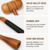 Cricket Bat Mallet & Cone Combo Hammer – Wooden Knocking Tool with Rubber Grip for Bat Preparation