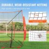AN-Prime 7x7 Ft Baseball Softball Practice Net, Portable Baseball Training Net For Hitting Batting Catching Pitching, Backstop Baseball Equipment Training Aids (Net Only)