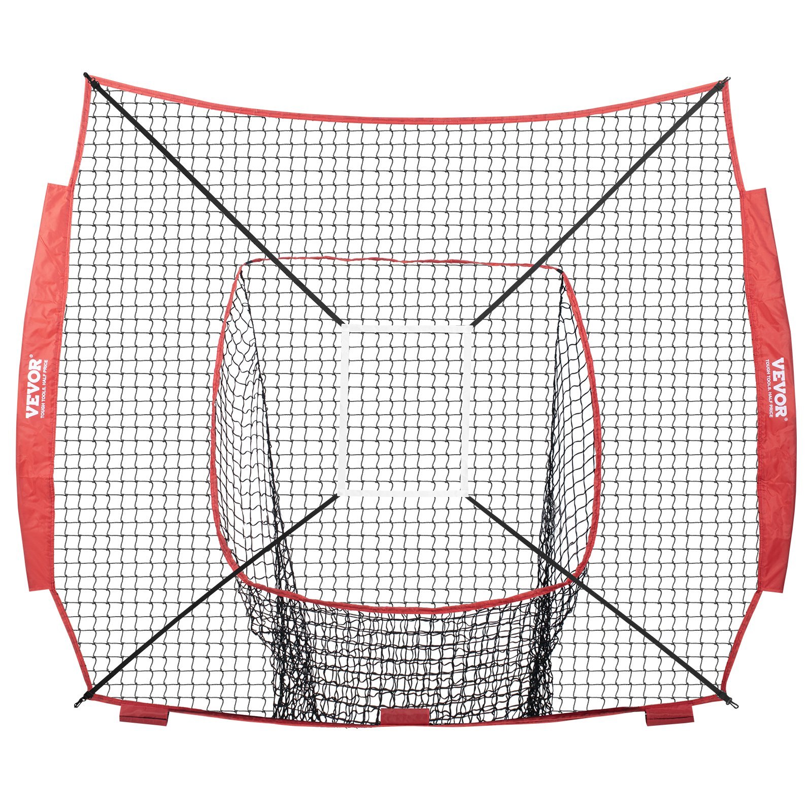 AN-Prime 7x7 Ft Baseball Softball Practice Net, Portable Baseball Training Net For Hitting Batting Catching Pitching, Backstop Baseball Equipment Training Aids (Net Only)