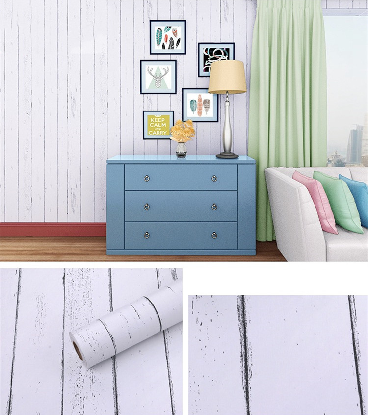 Antique Striped European Wallpaper Waterproof and  Heat Resistant